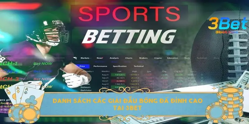 Danh sách các giải đấu bóng đá đỉnh cao tại 3BET
